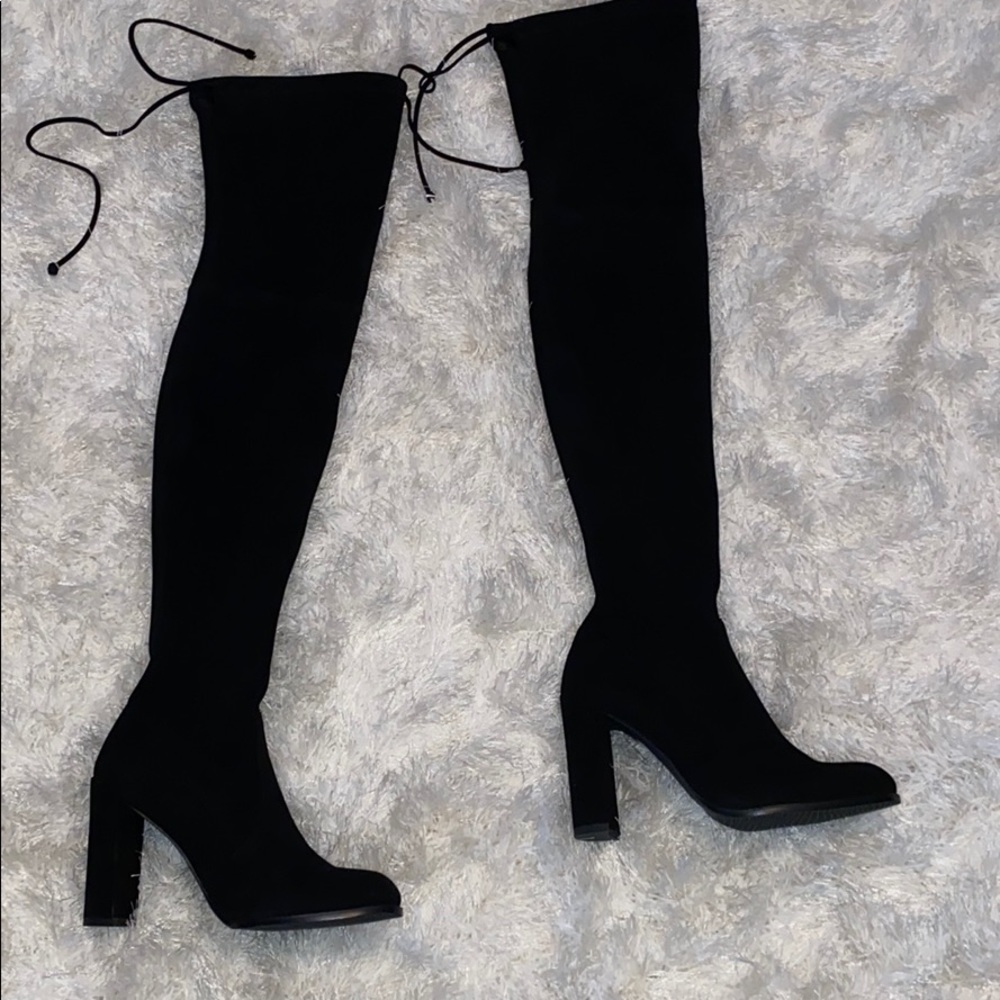 Black Stuart weitzman boots never worn brand new